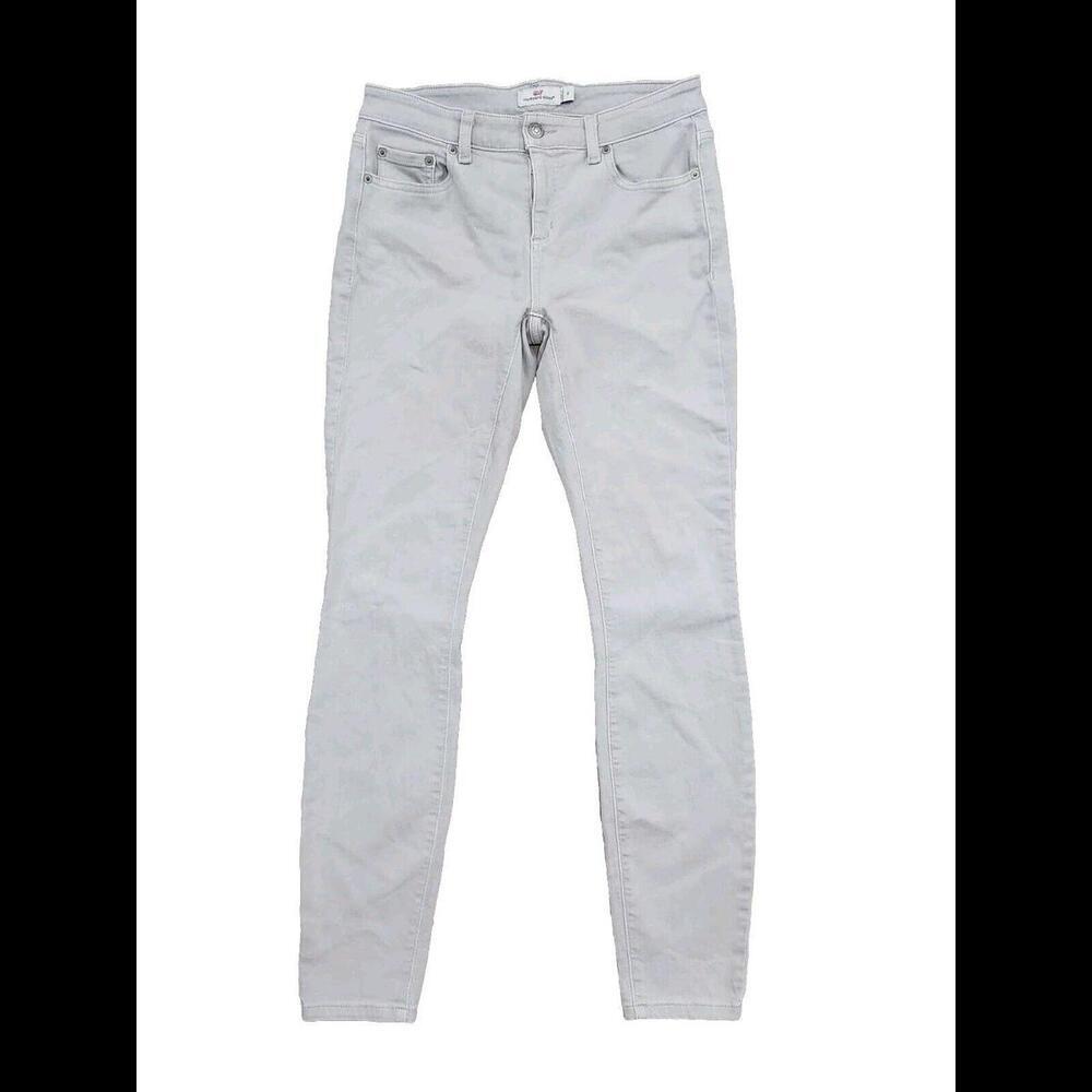 Vinyard Vines Skinny Jeans Size 6 Grey Stretch